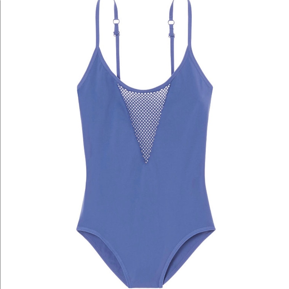 VS PINK BLUE MESH BODY SUIT ONE PIECE